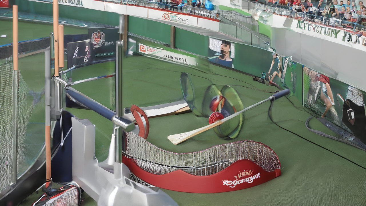 Różnorodny sprzęt sportowy ułożony estetycznie na jasnym tle z delikatnym oświetleniem podkreślającym tekstury i detale